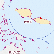 萨摩亚地图