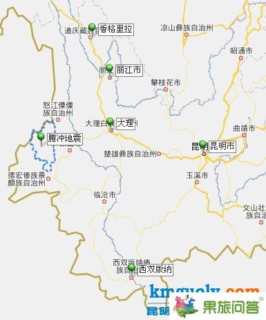 云南地震地图