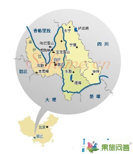 丽江旅游地图_云南旅游地图|昆明旅游地图|丽江旅游地图