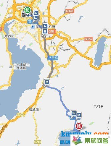 抚仙湖旅游地图